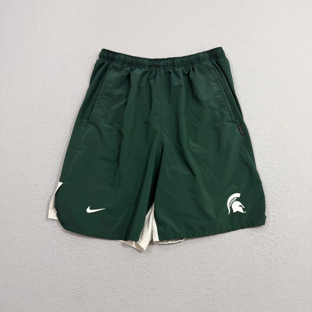 Nike Shorts Mens XL Green Michigan State Spartans On-Field Dri-FIT Athletic Gym